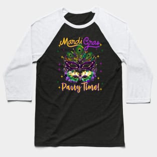 Mardi Gras Party Time! Baseball T-Shirt